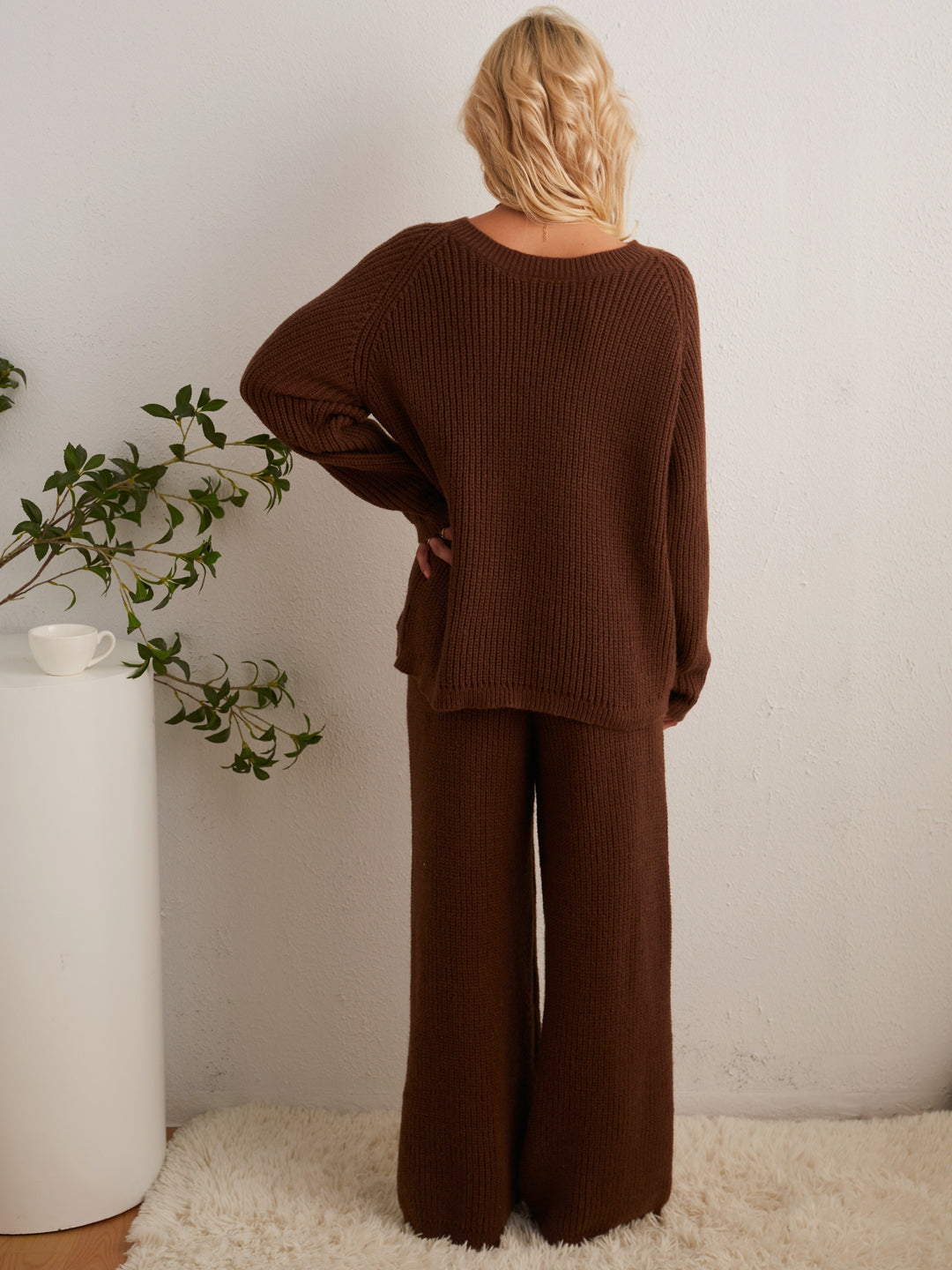 Rain - Two-piece Set in Wide Rib Knit