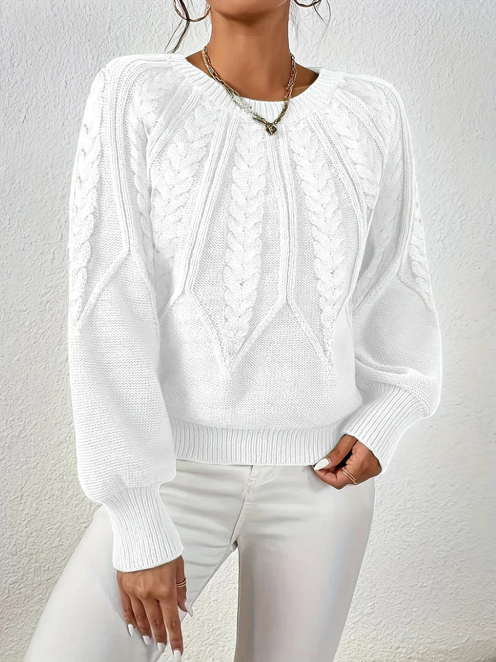 AMELIE™ | Casual and Elegant Braided Sweater