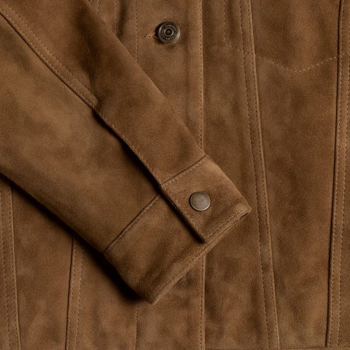 Suede Trucker Jacket | Dusty