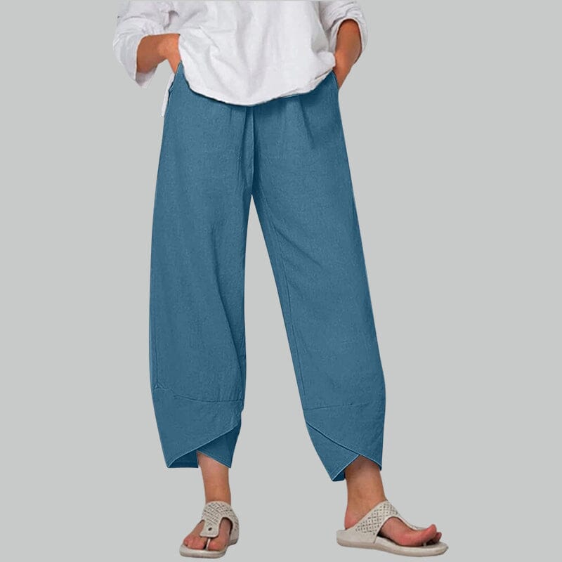 Casual Pants Made from Cotton and Linen