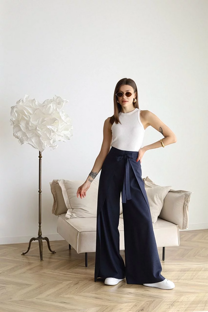 Liza | Wide-Leg Linen Pants