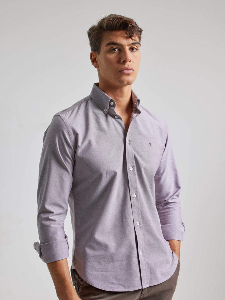 CASUAL OXFORD SHIRT CACAO