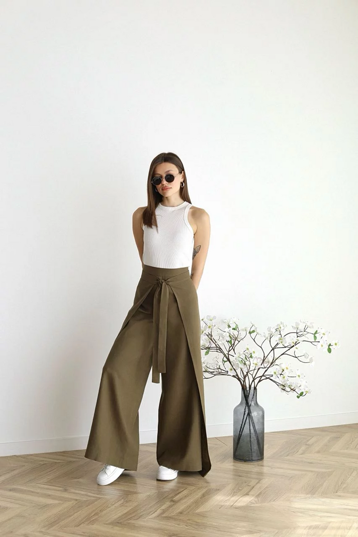 Liza | Wide-Leg Linen Pants