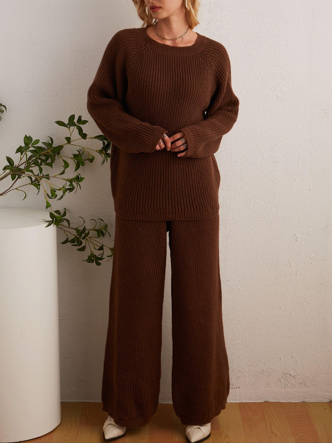 Rain - Two-piece Set in Wide Rib Knit