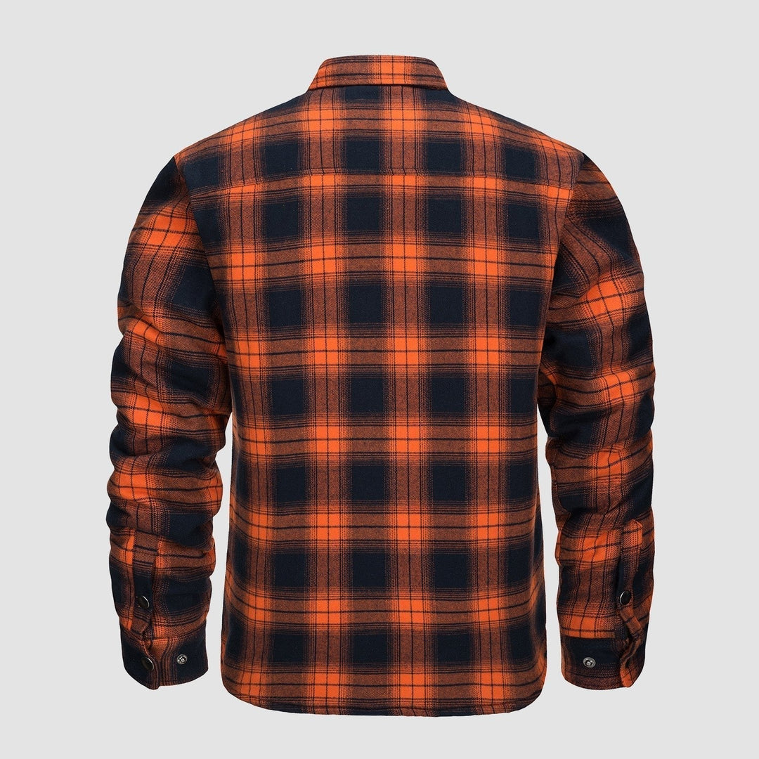 Versatile Design Checkered Bomber Jacket