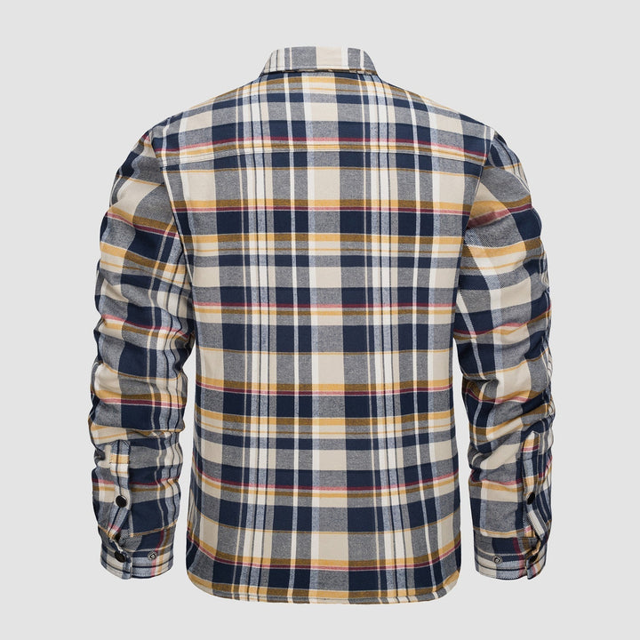 Versatile Design Checkered Bomber Jacket