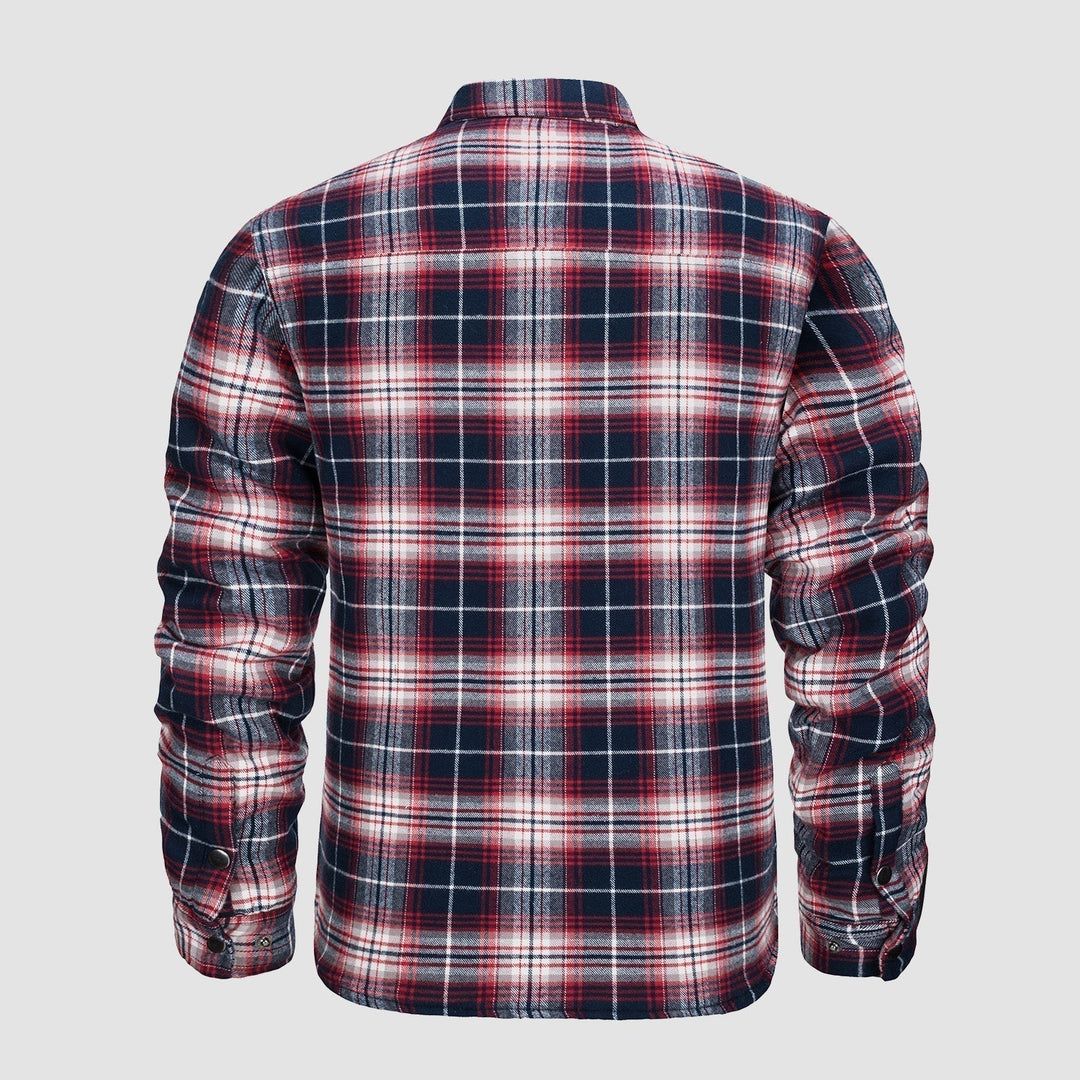 Versatile Design Checkered Bomber Jacket