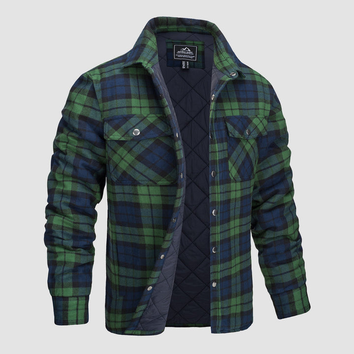 Versatile Design Checkered Bomber Jacket