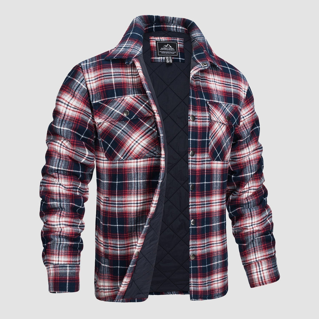 Versatile Design Checkered Bomber Jacket