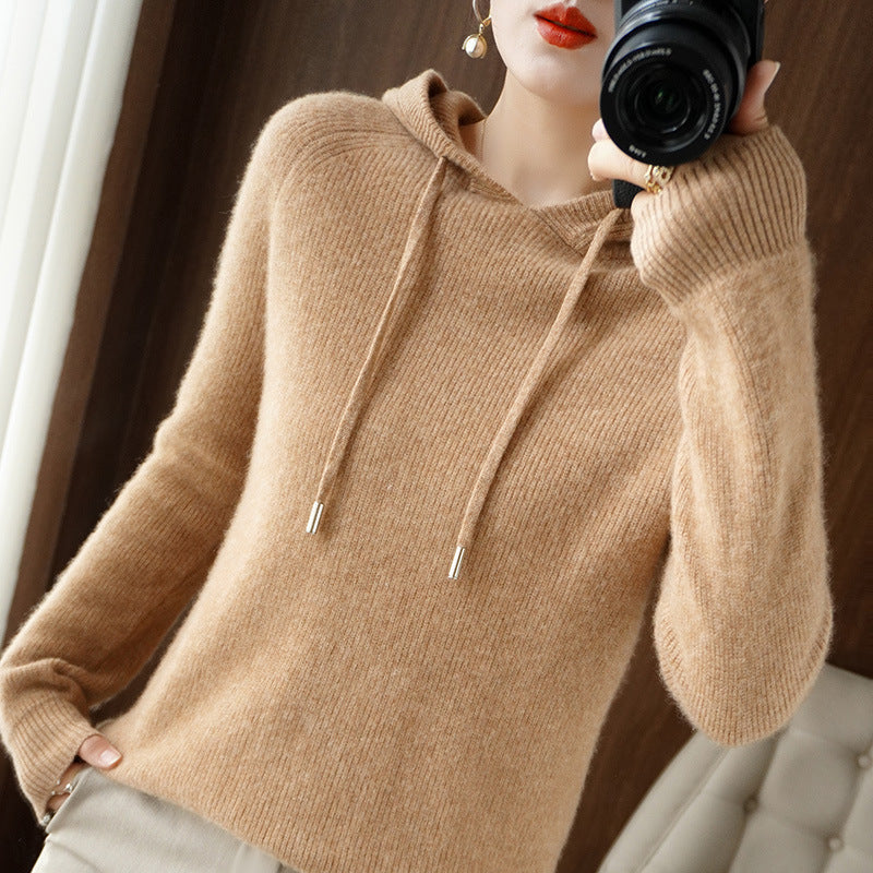 JAMILA - Comfortable Cashmere Hoodie Sweater