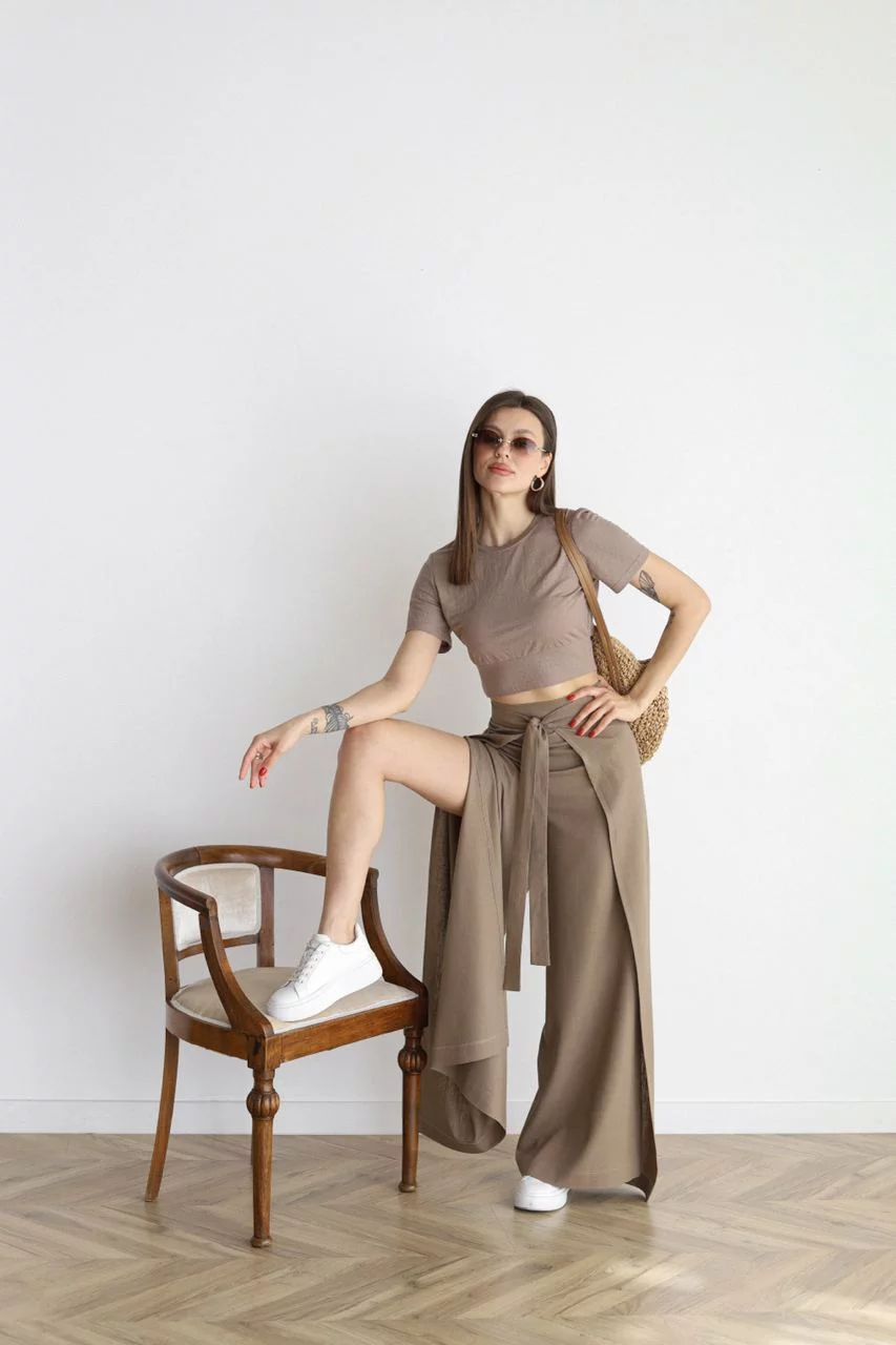 Liza | Wide-Leg Linen Pants