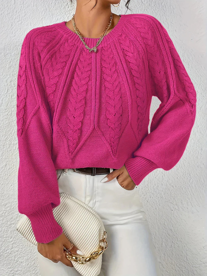 AMELIE™ | Casual and Elegant Braided Sweater