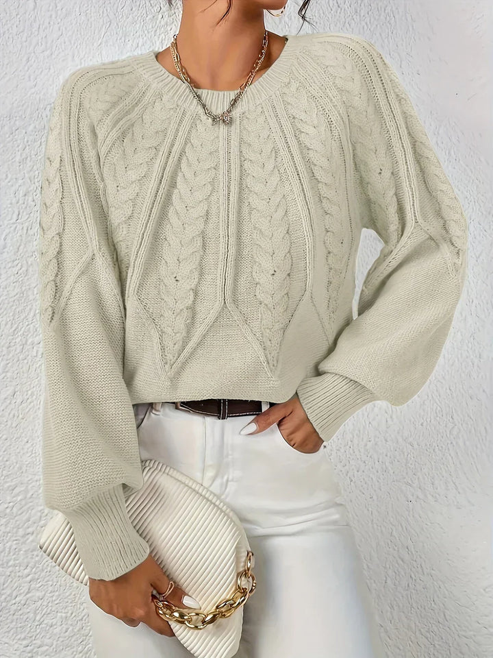 AMELIE™ | Casual and Elegant Braided Sweater