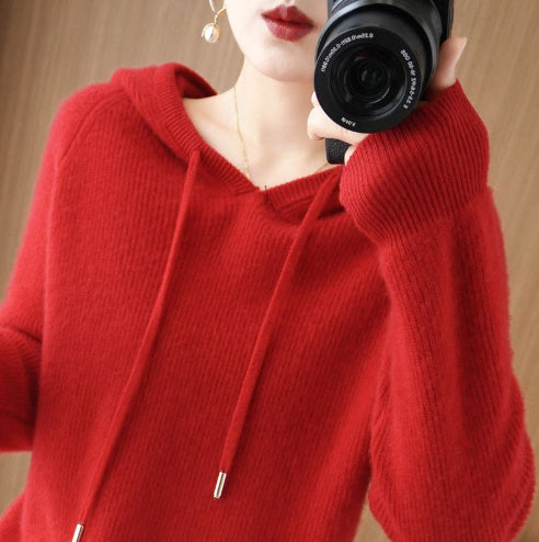 JAMILA - Comfortable Cashmere Hoodie Sweater