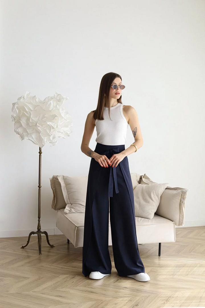 Liza | Wide-Leg Linen Pants