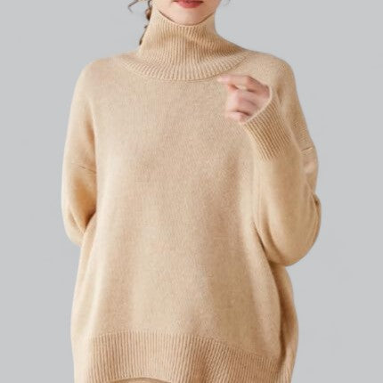 Velissio | Women's Classy Cashmere Sweater Turtle Neck Pullover