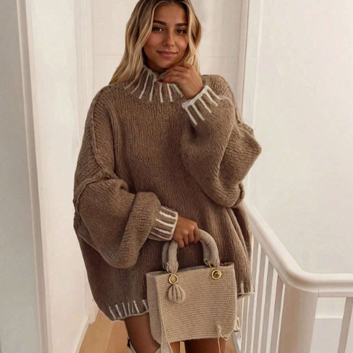 Nina - Oversized Turtleneck Sweater