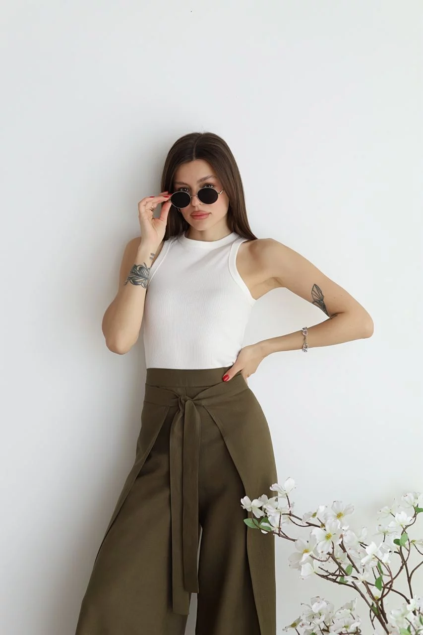 Liza | Wide-Leg Linen Pants