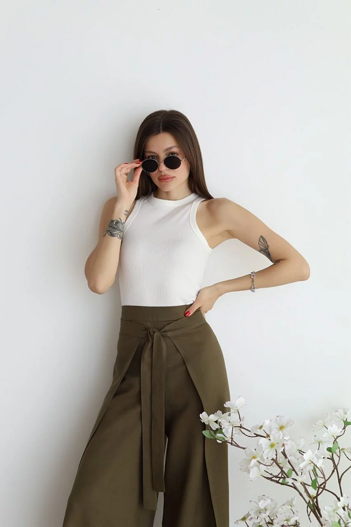 Liza | Wide-Leg Linen Pants