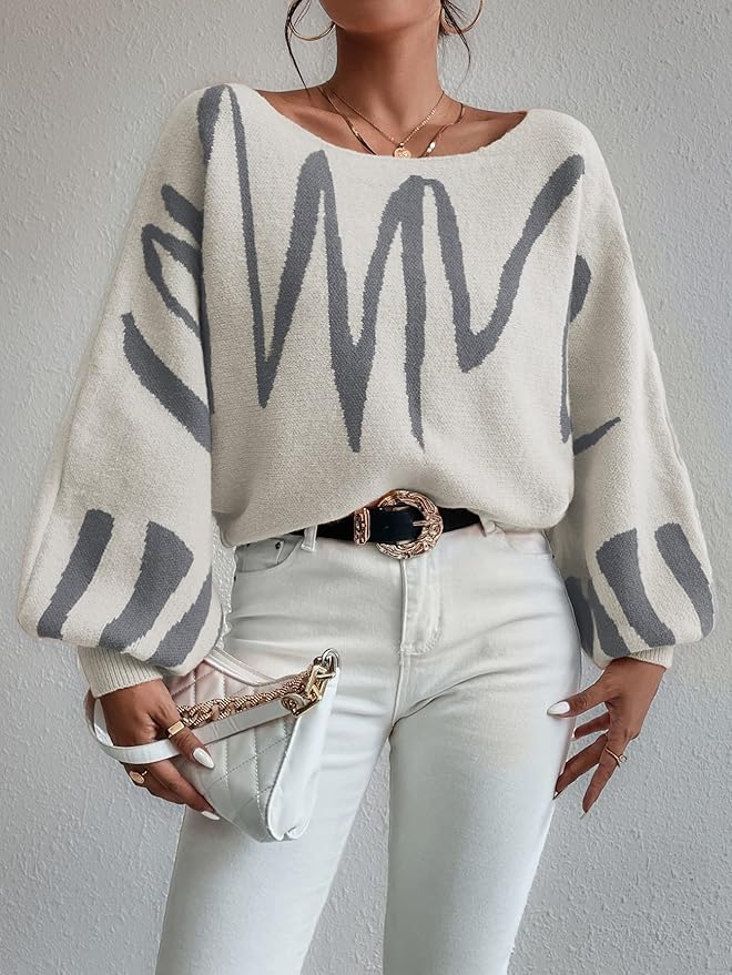 Baggy Long Sleeve Round Neck Sweater