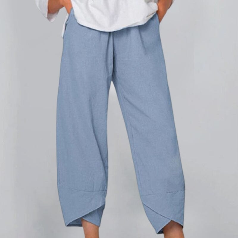 Casual Pants Made from Cotton and Linen