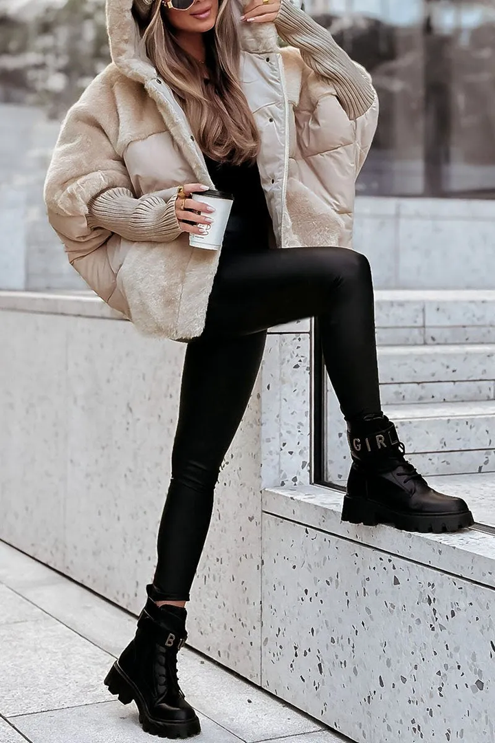 Lucy/ Cozy Layered Winter Jacket