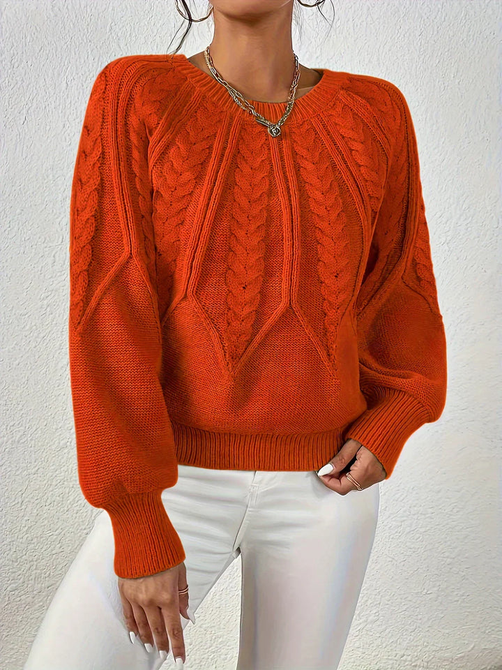 AMELIE™ | Casual and Elegant Braided Sweater