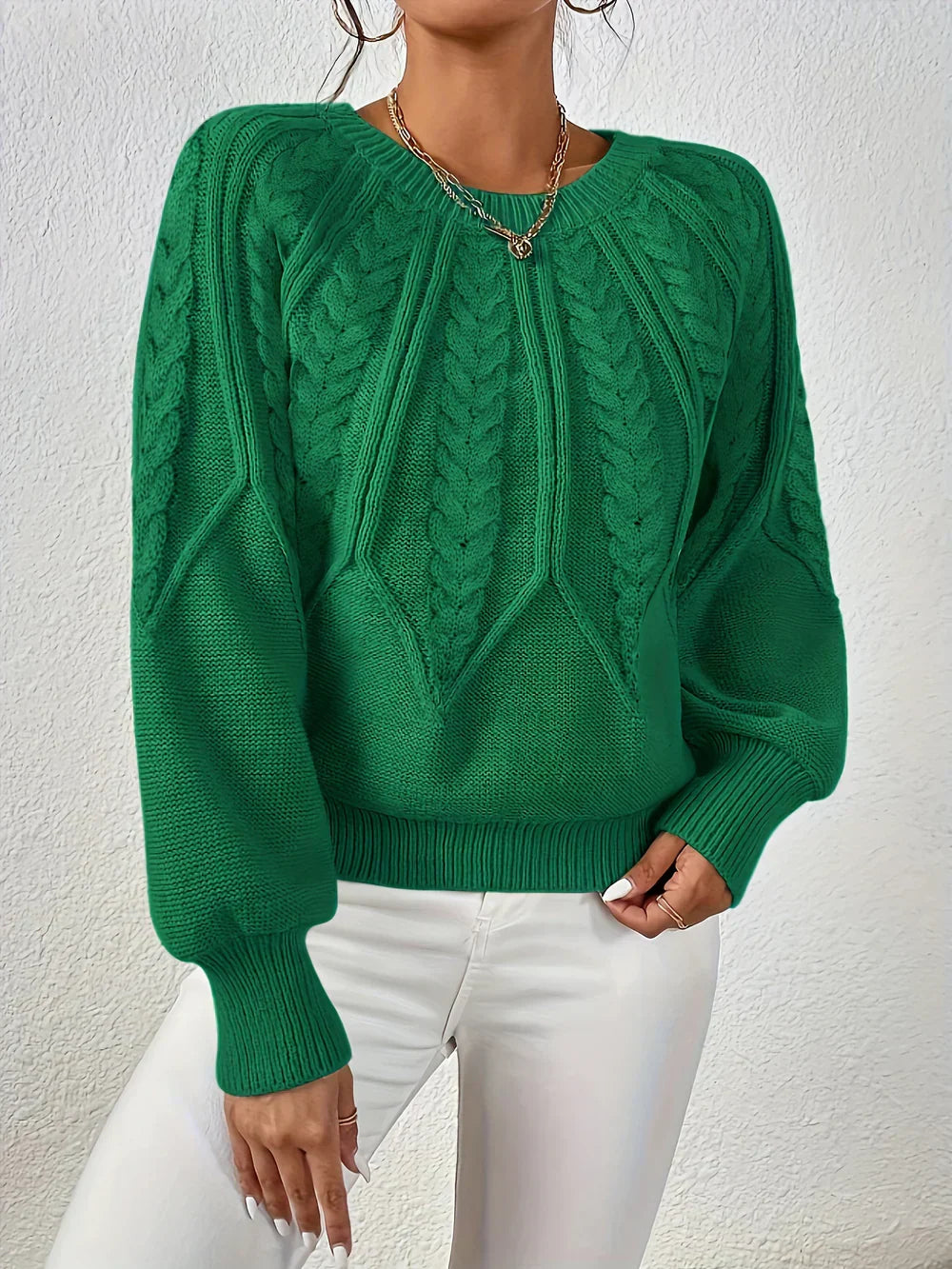 AMELIE™ | Casual and Elegant Braided Sweater