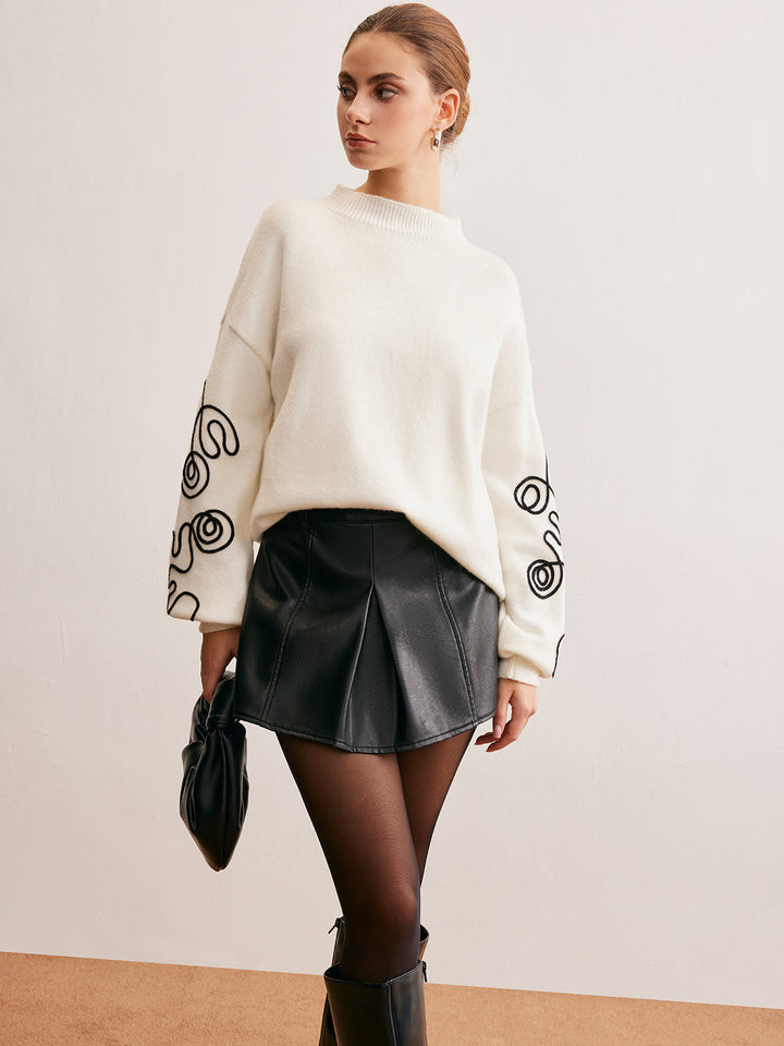 Contrast Sweater