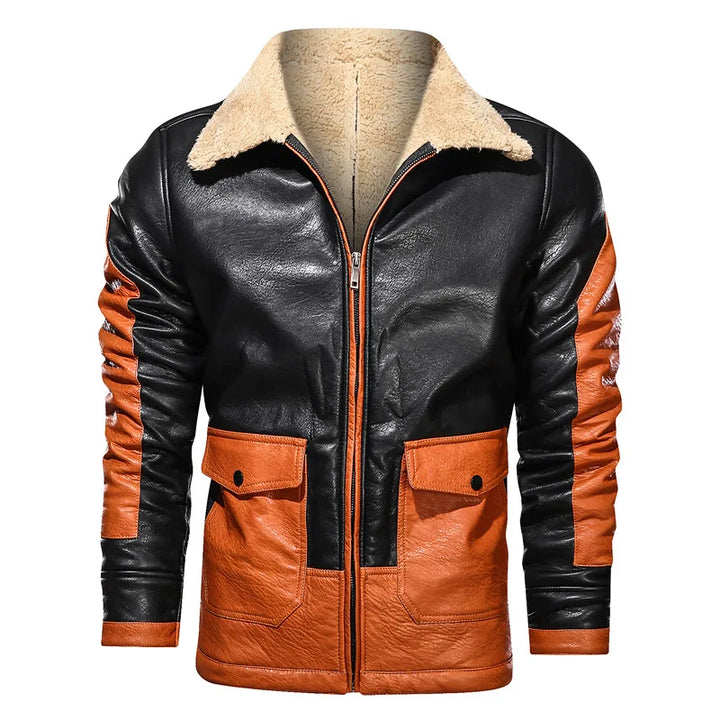 Carlo™ | Men's Winter Faux Leather Jacket