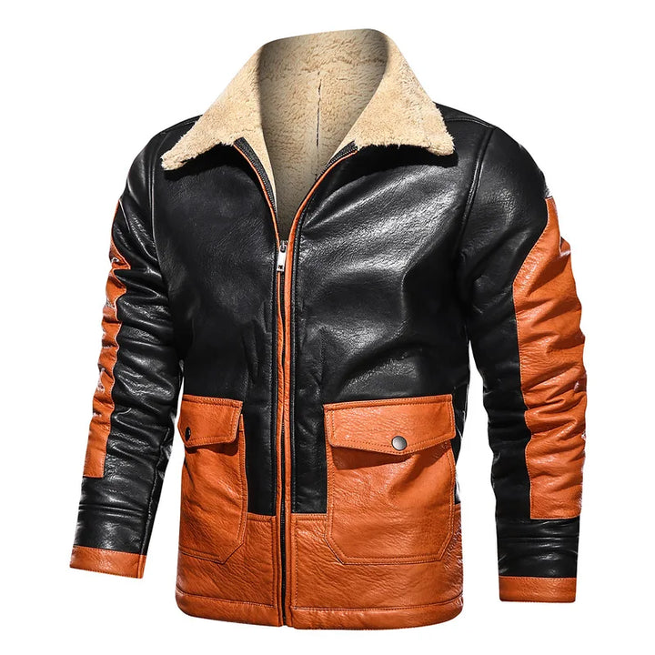 Carlo™ | Men's Winter Faux Leather Jacket