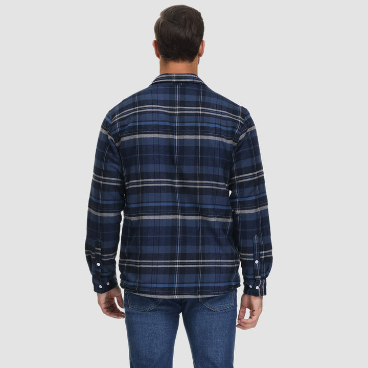 Klaus | Lined plaid shirt jacket