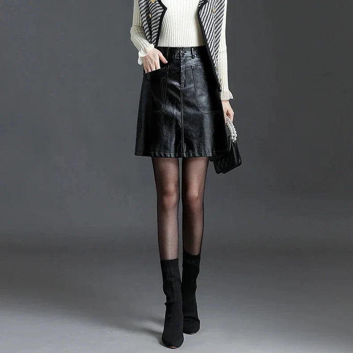 Chayenne Leather Mini Skirt