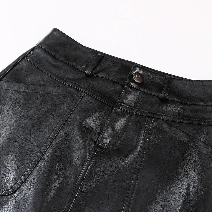 Chayenne Leather Mini Skirt