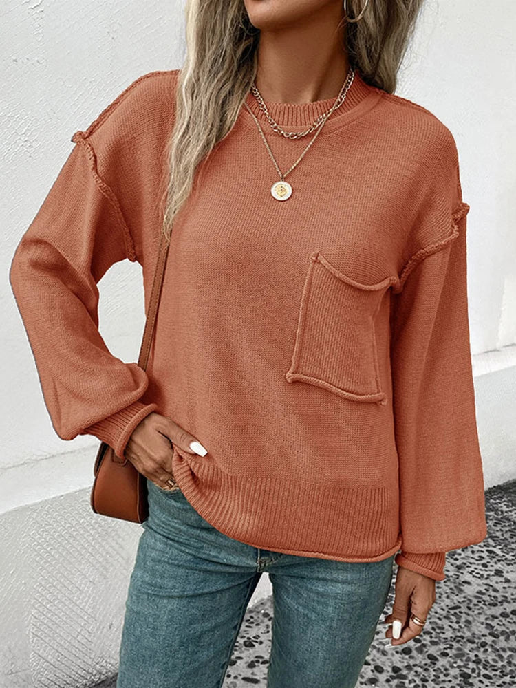 Stylish Autumn Knit Sweater