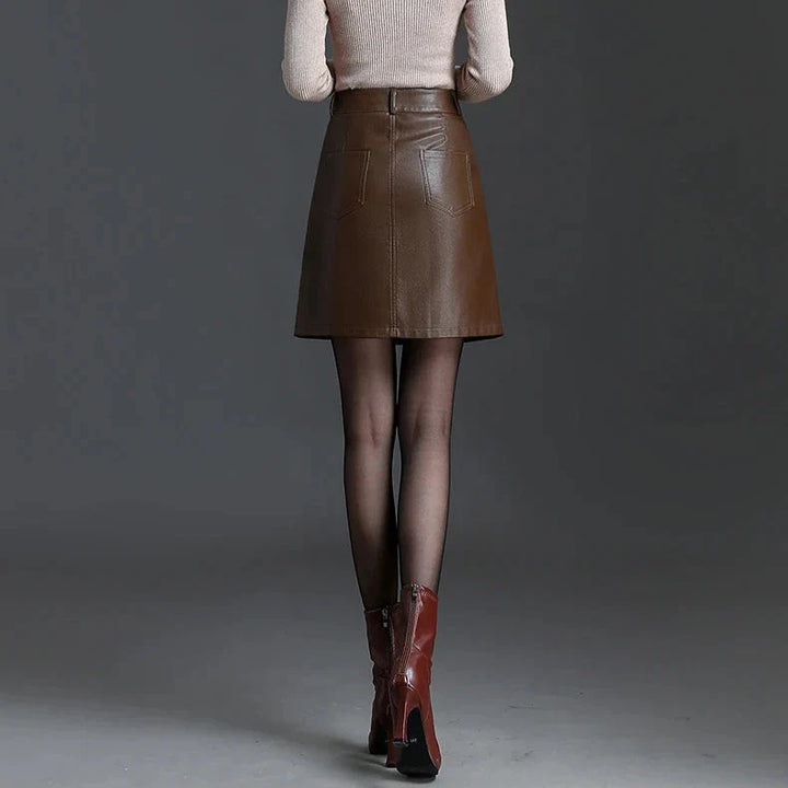 Chayenne Leather Mini Skirt