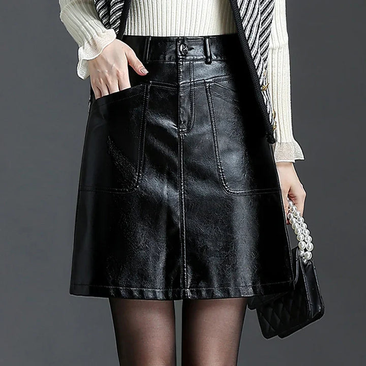 Chayenne Leather Mini Skirt