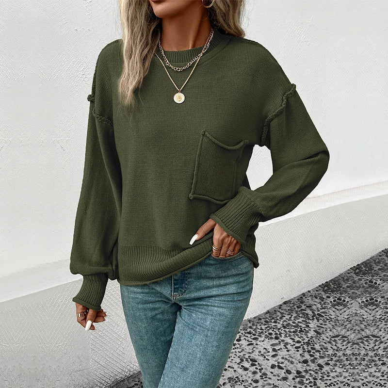 Stylish Autumn Knit Sweater