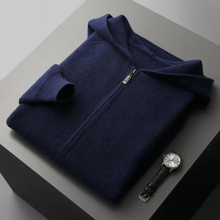 Royal Cashmere Merino Wool Zip-Up