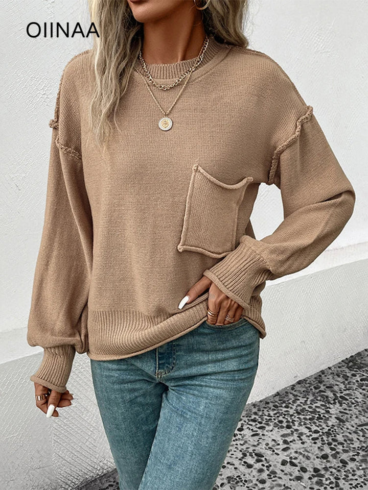 Stylish Autumn Knit Sweater