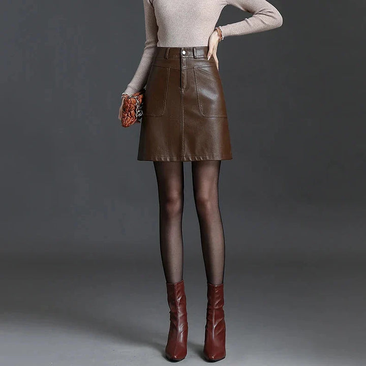 Chayenne Leather Mini Skirt