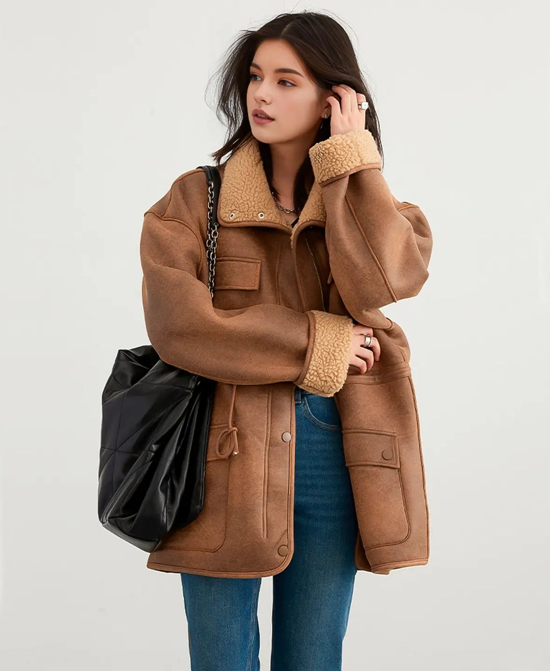 Reversible Shearling Parka