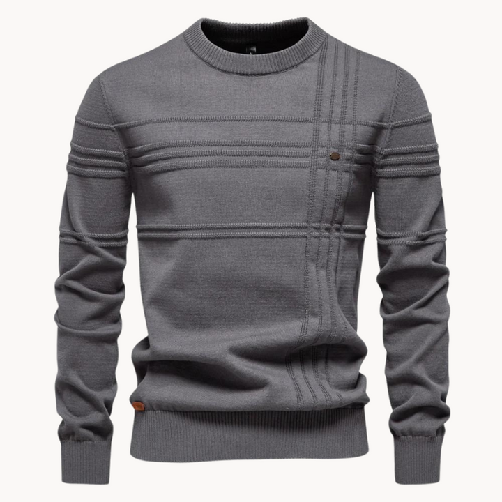 Heiko | Timeless Sweater with Elegant Argyle Design