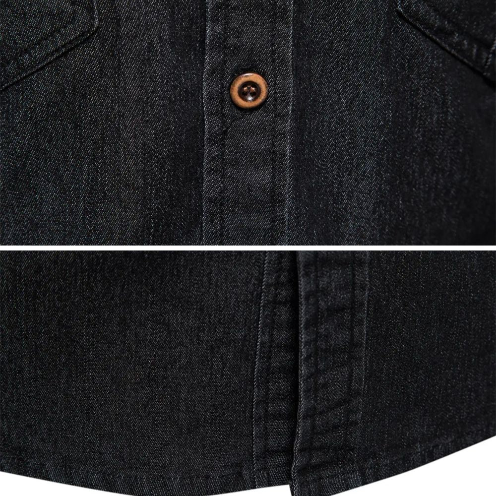 Xander | AdaptiveFit Cotton Denim Shirt: Tailored for Men