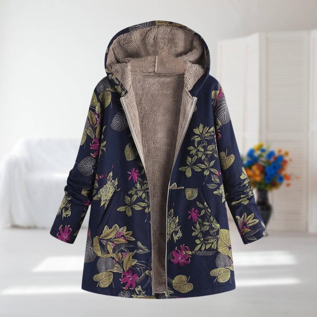 Maude - Coat with Floral Pattern