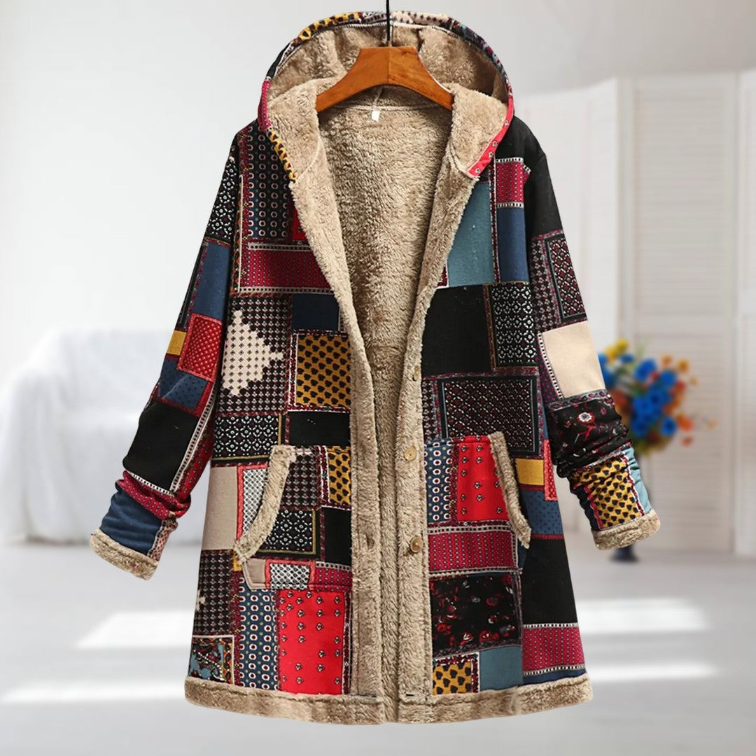 Maude - Coat with Floral Pattern