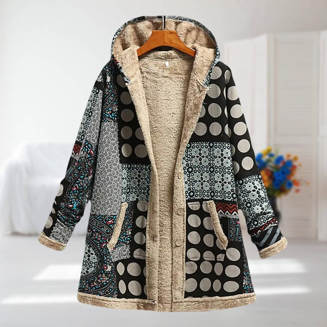 Maude - Coat with Floral Pattern