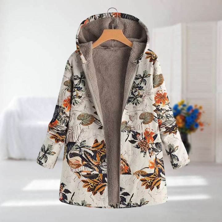 Maude - Coat with Floral Pattern