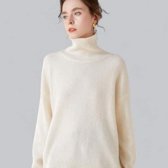 Velissio | Women's Classy Cashmere Sweater Turtle Neck Pullover