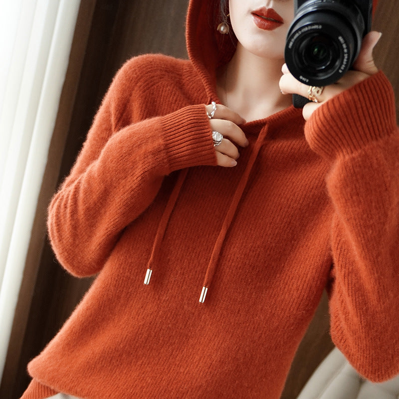 JAMILA - Comfortable Cashmere Hoodie Sweater